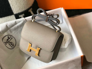 Hermes Constance Cross Body Bag Epsom Leather Gold H28403 - 18CM - View 2
