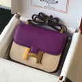 Hermes Constance Cross Body Bag Epsom Leather Gold H28404 - 18CM - View 1