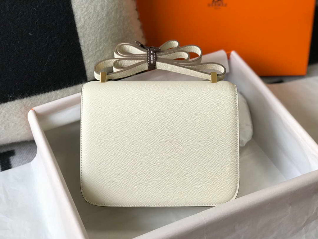 Hermes Constance Cross Body Bag Epsom Leather Gold H28405
