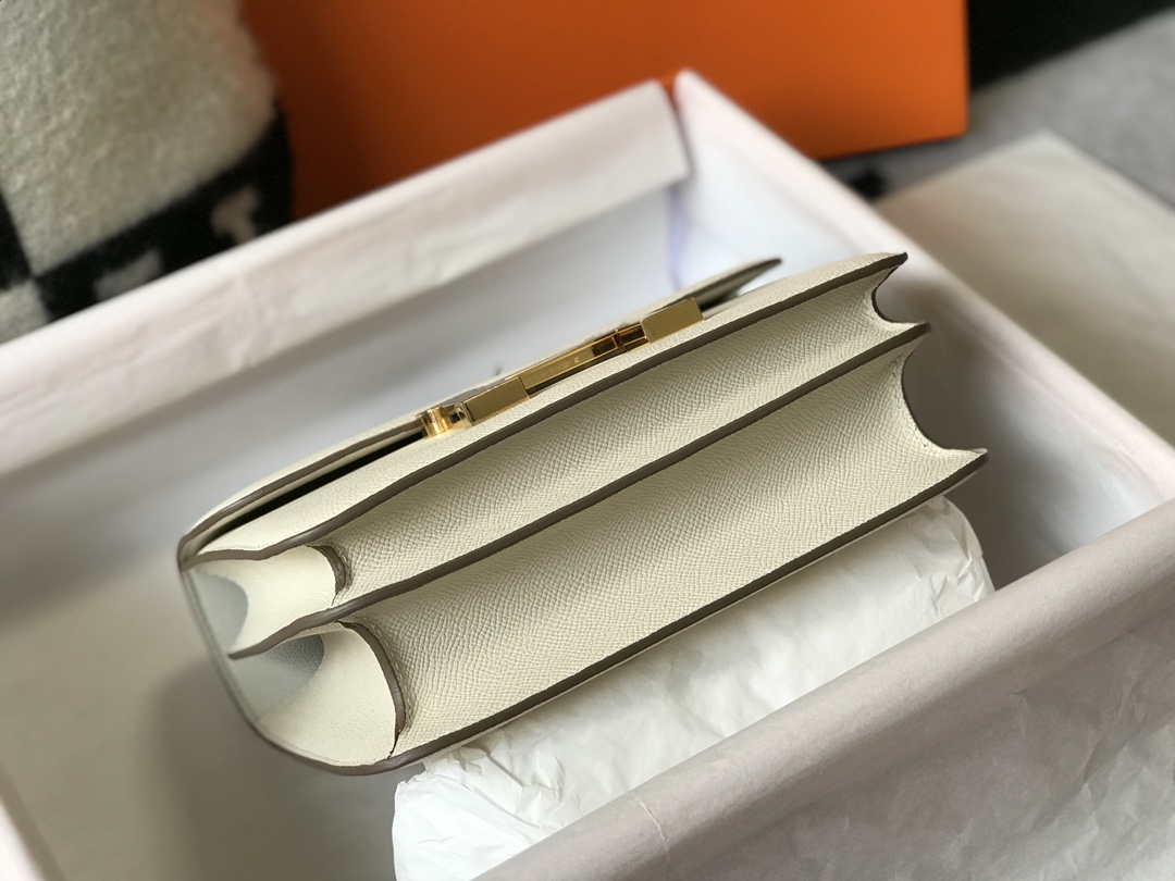 Hermes Constance Cross Body Bag Epsom Leather Gold H28405