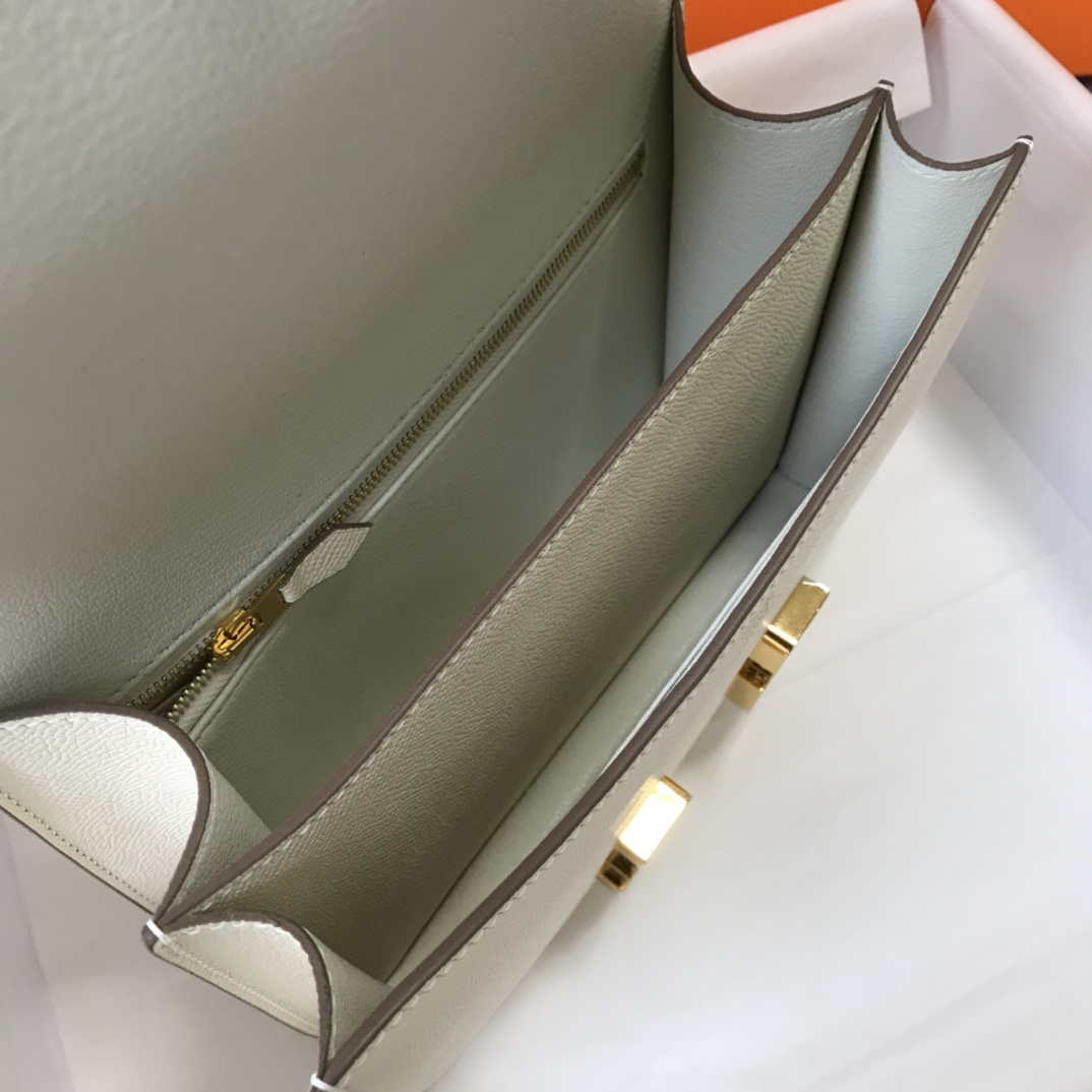 Hermes Constance Cross Body Bag Epsom Leather Gold H28405 - 18CM - View 9