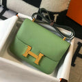 Hermes Constance Cross Body Bag Epsom Leather Gold H28406 - 18CM - View 1