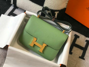 Hermes Constance Cross Body Bag Epsom Leather Gold H28406 - 18CM - View 1
