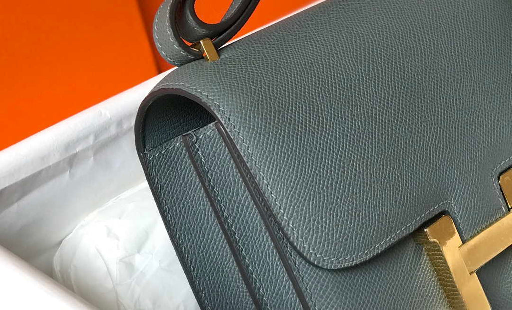 Hermes Constance Cross Body Bag Epsom Leather Gold H28407