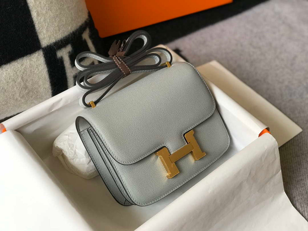 Hermes Constance Cross Body Bag Epsom Leather Gold H28408