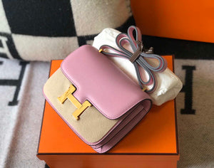 Hermes Constance Cross Body Bag Epsom Leather Gold H28410 - 18CM - View 4