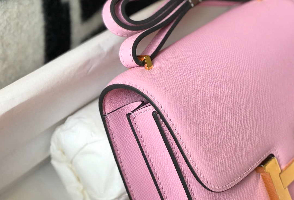Hermes Constance Cross Body Bag Epsom Leather Gold H28410