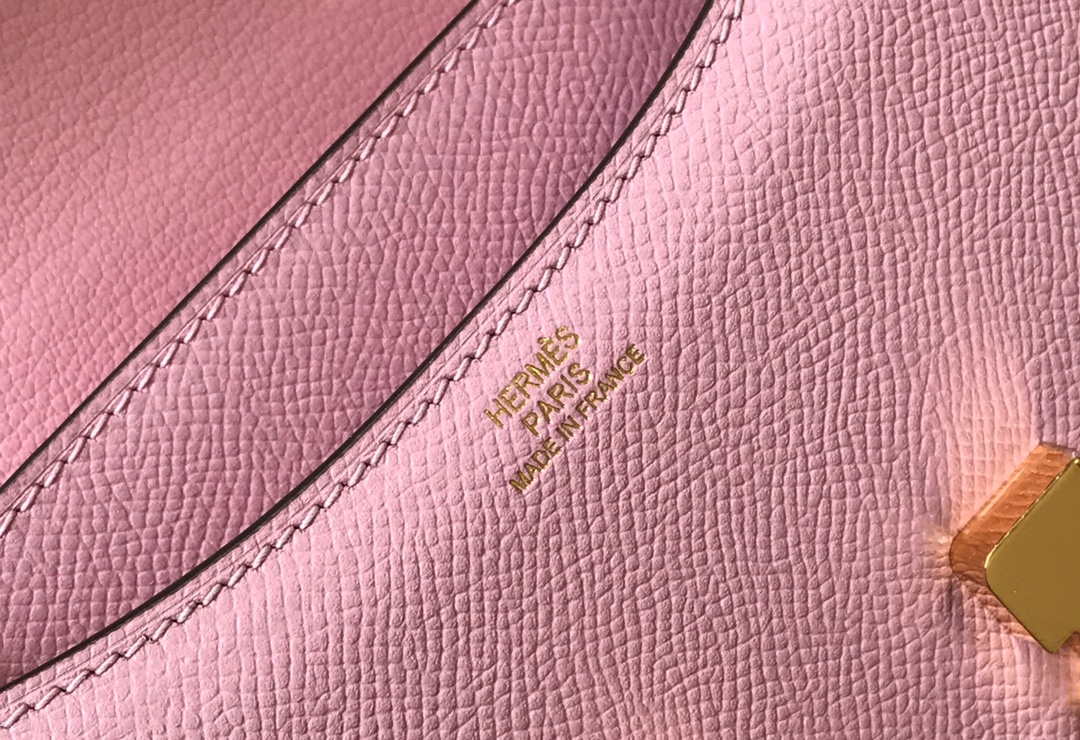 Hermes Constance Cross Body Bag Epsom Leather Gold H28410