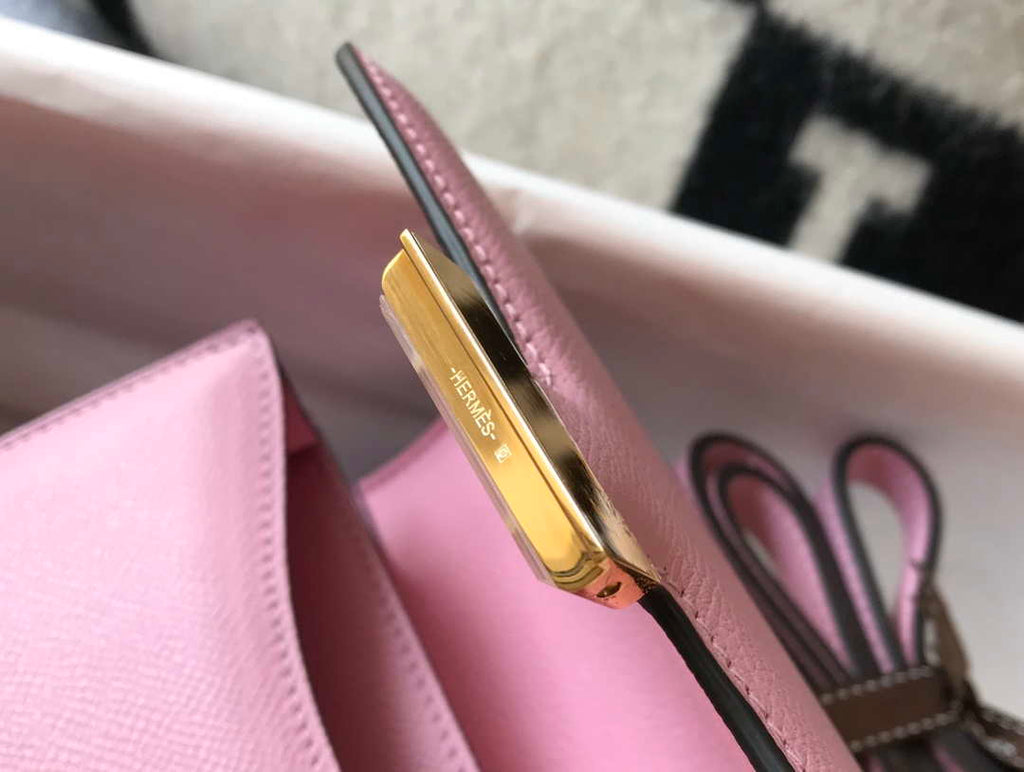 Hermes Constance Cross Body Bag Epsom Leather Gold H28410