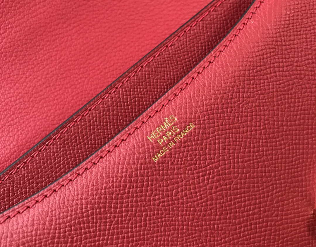Hermes Constance Cross Body Bag Epsom Leather Gold H28411