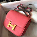 Hermes Constance Cross Body Bag Epsom Leather Gold H28412 - 18CM - View 1