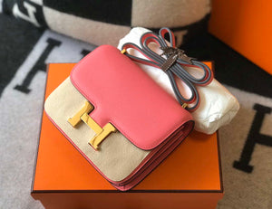 Hermes Constance Cross Body Bag Epsom Leather Gold H28412 - 18CM - View 5
