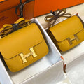 Hermes Constance Cross Body Bag Epsom Leather Gold H28413 - 18CM - View 1