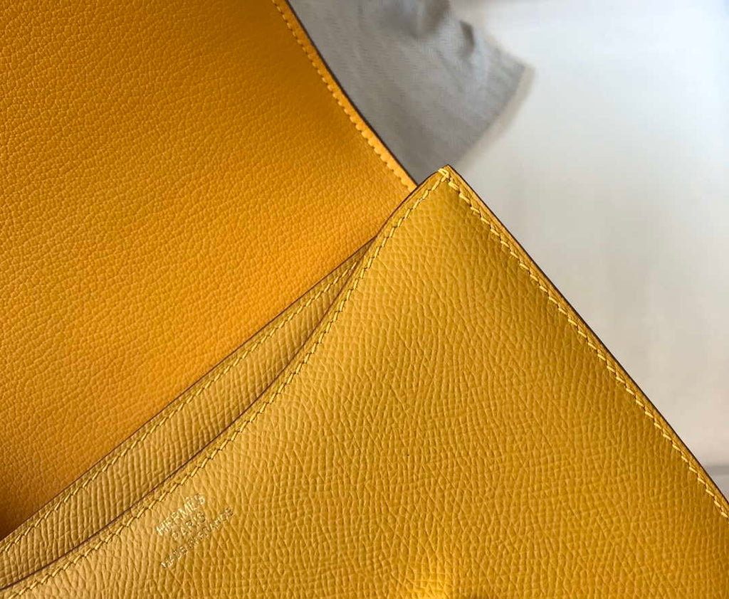 Hermes Constance Cross Body Bag Epsom Leather Gold H28413