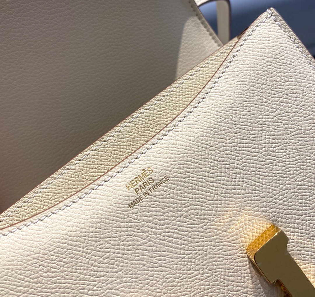 Hermes Constance Cross Body Bag Epsom Leather Gold H28414