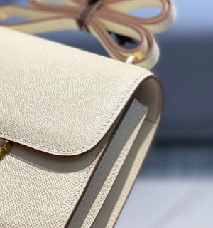 Hermes Constance Cross Body Bag Epsom Leather Gold H28414 - 18CM - View 6