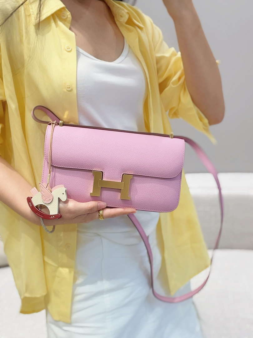 Hermes Constance Elan Bag Epsom Leather H28803 - Gold - View 3