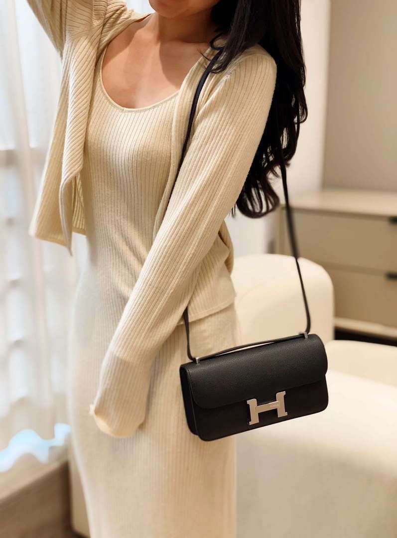 Hermes Constance Long to Go Wallet Bag Epsom Leather H28700
