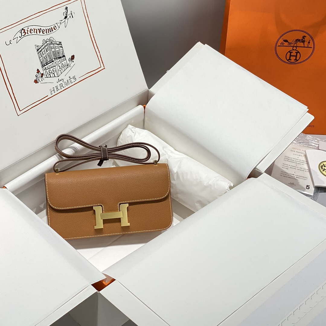 Hermes Constance Long to Go Wallet Bag Epsom Leather H28702