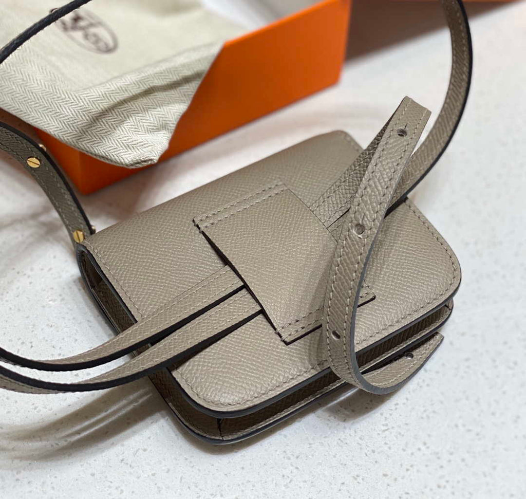 Hermes Constance Mini Cross Body Bag Epsom Leather Gold H28421