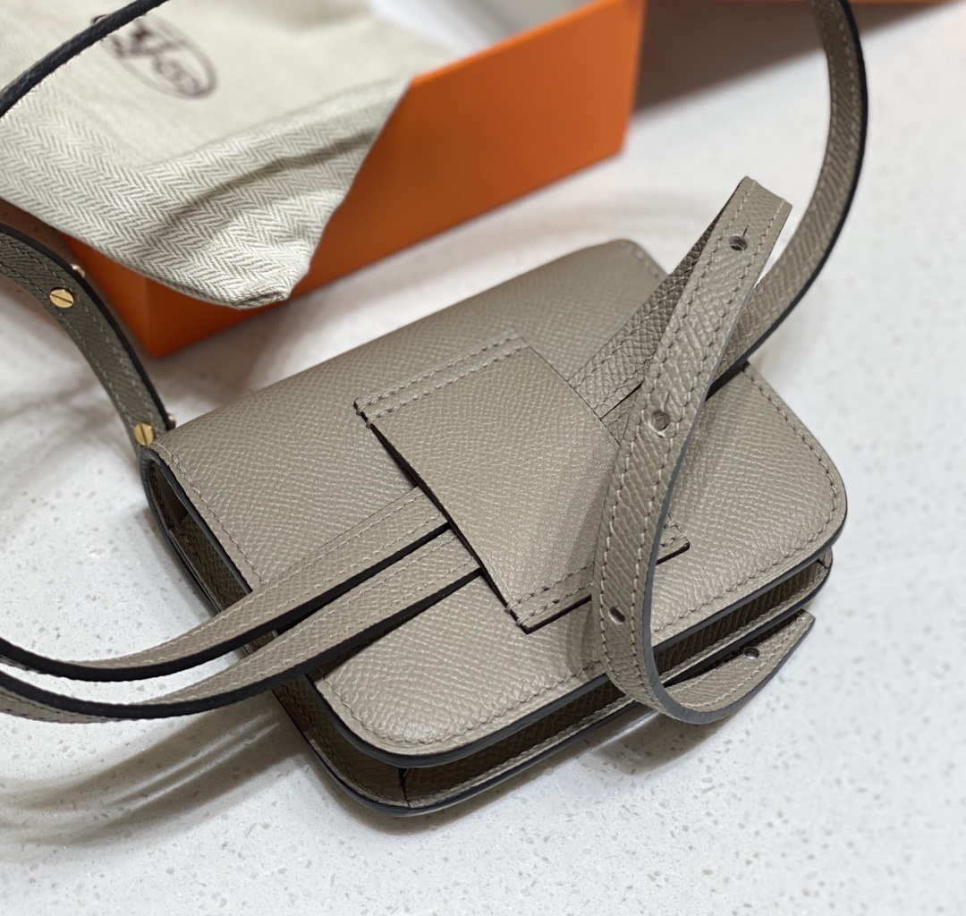 Hermes Constance Mini Cross Body Bag Epsom Leather Gold H28421