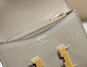 Hermes Constance Mini Cross Body Bag Epsom Leather Gold H28421 - Default Title - View 7
