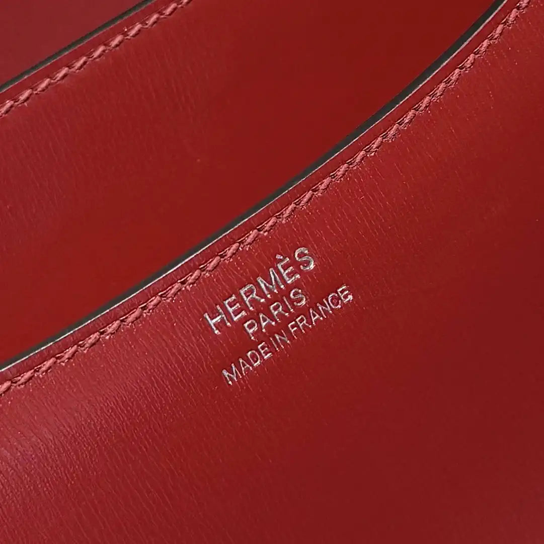 Hermes Constance Shoulder Bags Box Leather Silver H28500
