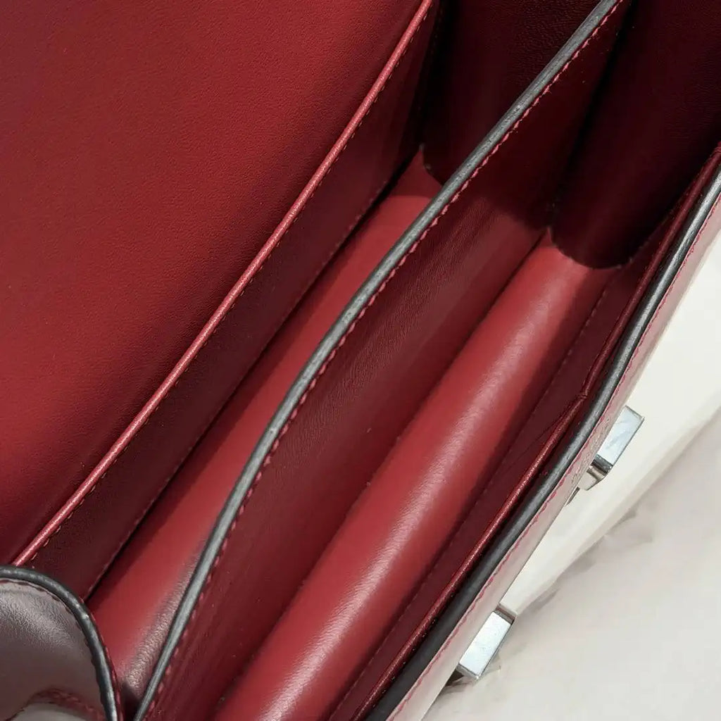 Hermes Constance Shoulder Bags Box Leather Silver H28500