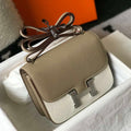 Hermes Constance Shoulder Bags Epsom Leather Silver H28415 - 18CM - View 1