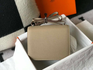 Hermes Constance Shoulder Bags Epsom Leather Silver H28415 - 18CM - View 4