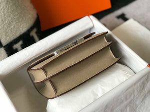 Hermes Constance Shoulder Bags Epsom Leather Silver H28415 - 18CM - View 5
