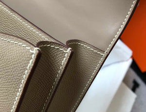 Hermes Constance Shoulder Bags Epsom Leather Silver H28415 - 18CM - View 8