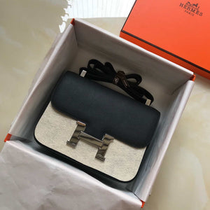 Hermes Constance Shoulder Bags Epsom Leather Silver H28416 - 18CM - View 1