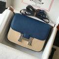 Hermes Constance Shoulder Bags Epsom Leather Silver H28417 - 18CM - View 1