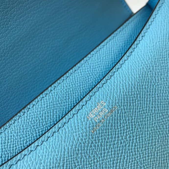 Hermes Constance Shoulder Bags Epsom Leather Silver H28418 - 18CM - View 6