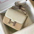 Hermes Constance Shoulder Bags Epsom Leather Silver H28419 - 18CM - View 1
