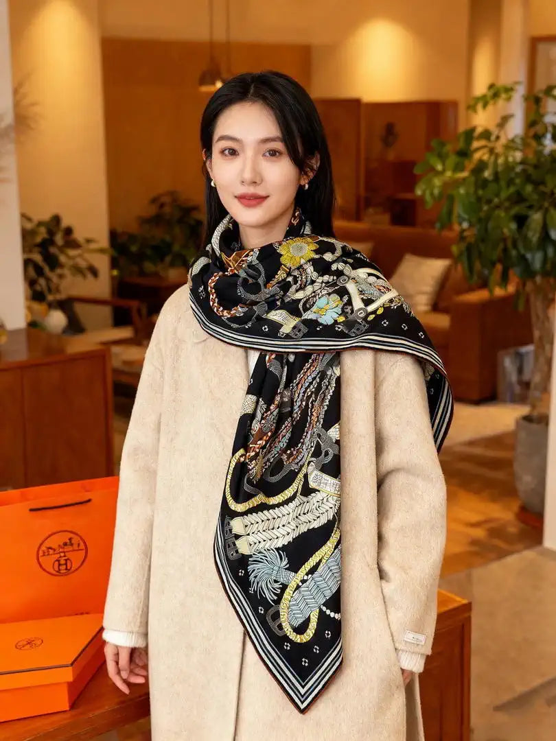 Hermes Dressage Tressage Scarves Fashion Scarf H22810