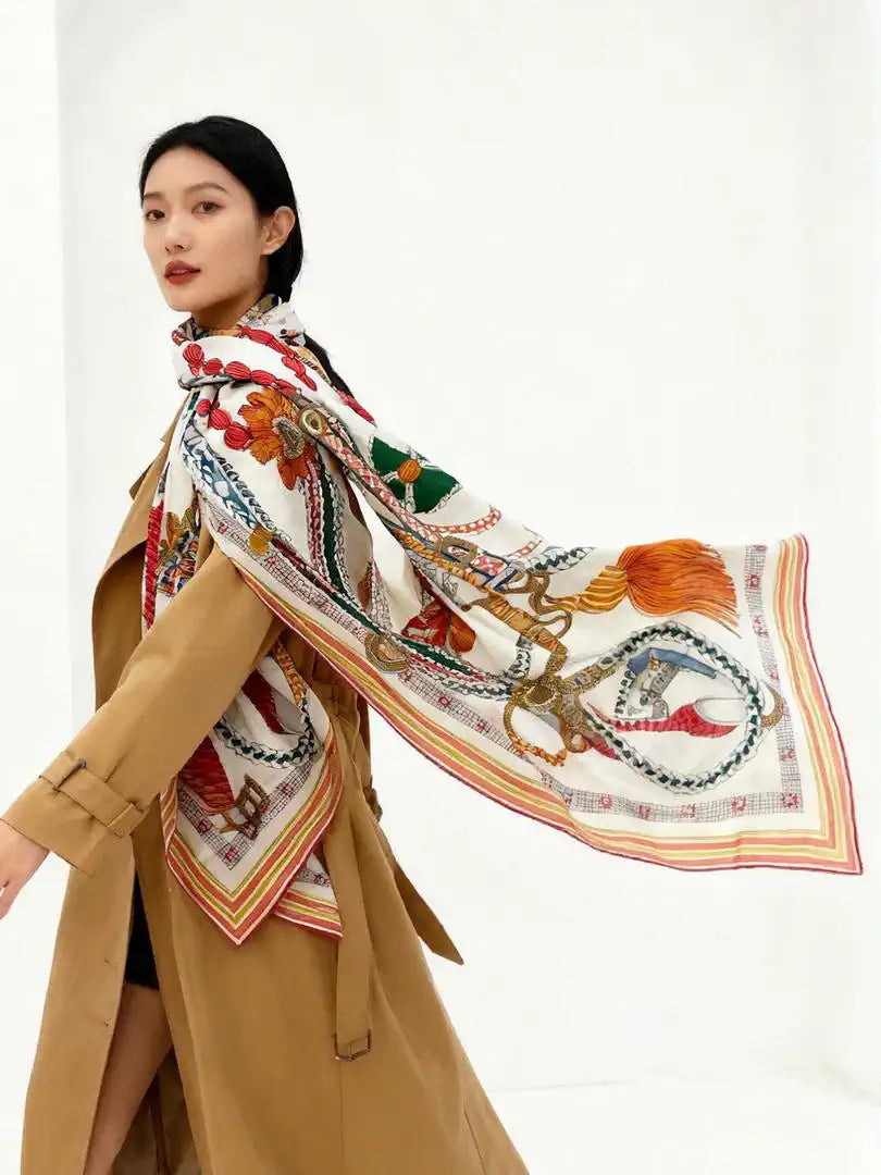 Hermes Dressage Tressage Scarves Fashion Scarf H22811