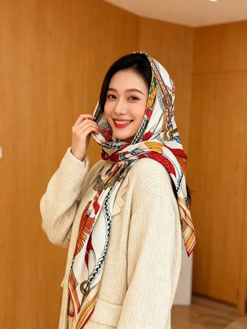 Hermes Dressage Tressage Scarves Fashion Scarf H22811