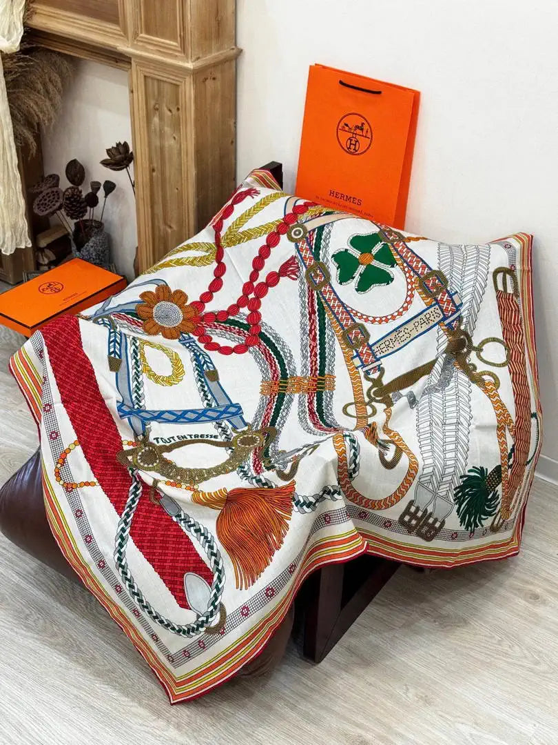 Hermes Dressage Tressage Scarves Fashion Scarf H22811