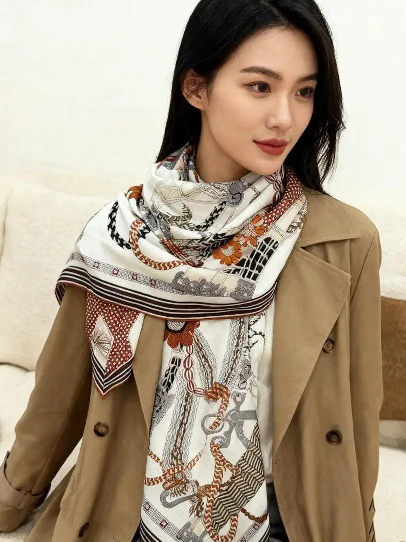 Hermes Dressage Tressage Scarves Fashion Scarf H22813