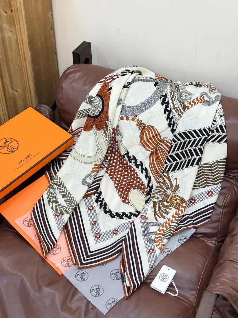 Hermes Dressage Tressage Scarves Fashion Scarf H22813