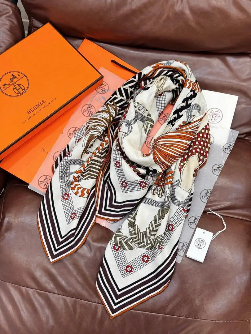 Hermes Dressage Tressage Scarves Fashion Scarf H22813