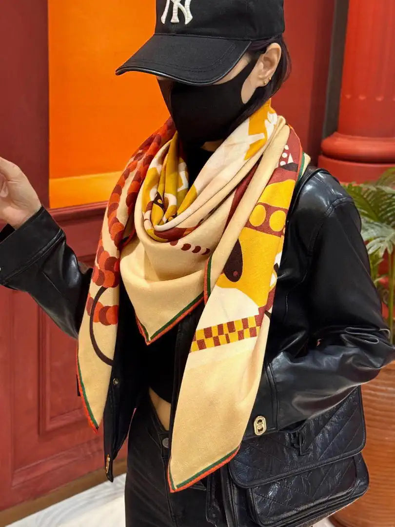 Hermes Dressage Tressage Scarves Fashion Scarf H22816