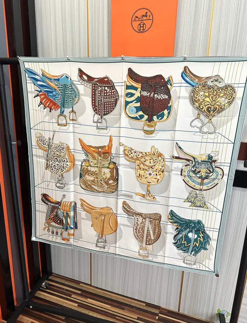 Hermes Dressage Tressage Scarves Fashion 90 Scarf H22820
