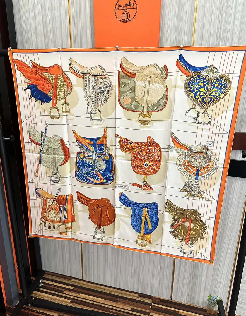 Hermes Dressage Tressage Scarves Fashion 90 Scarf H22821