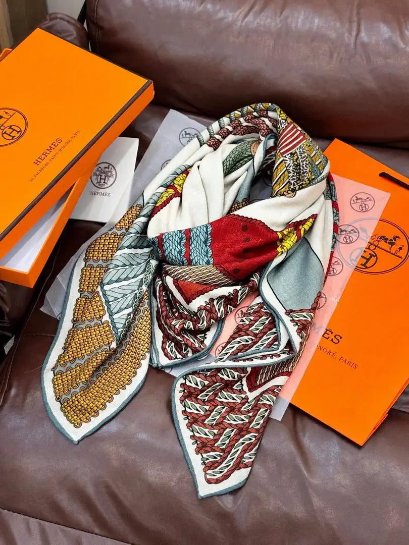 Hermes Dressage Tressage Scarves Fashion Scarf H22803