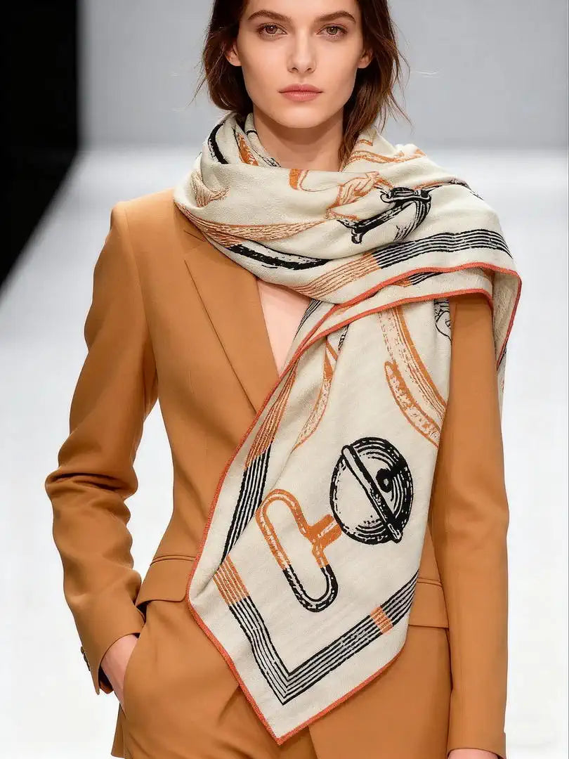 Hermes Dressage Tressage Scarves Fashion Scarf H22804