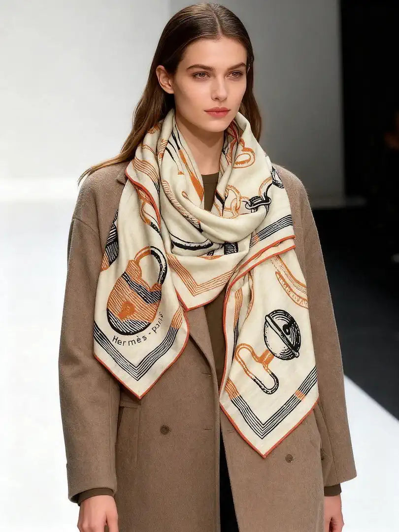 Hermes Dressage Tressage Scarves Fashion Scarf H22804