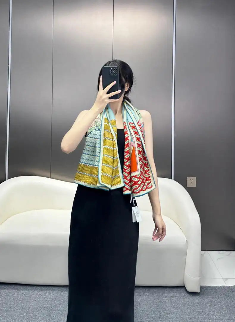 Hermes Dressage Tressage Scarves Fashion 140 Scarf H22836